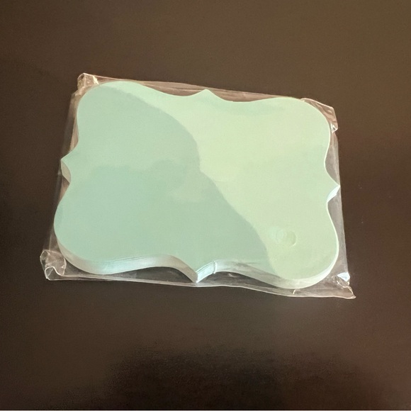 24 pack, place holder labels. Aqua/teal/ blue variation - Picture 2 of 3